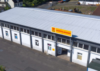 Luftaufnahme vom Gelände der Firma Abex Hempelmann